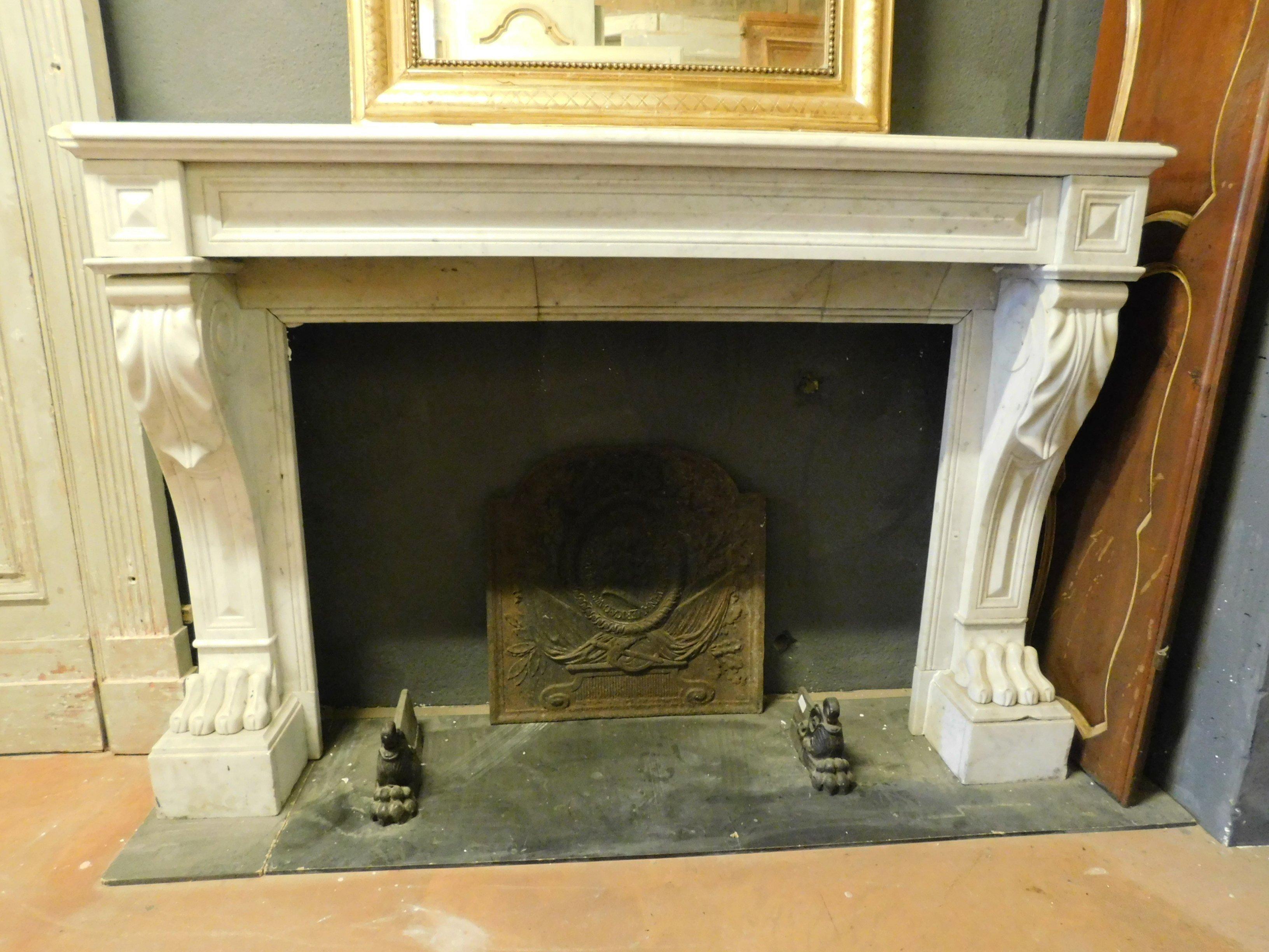 lion fireplace