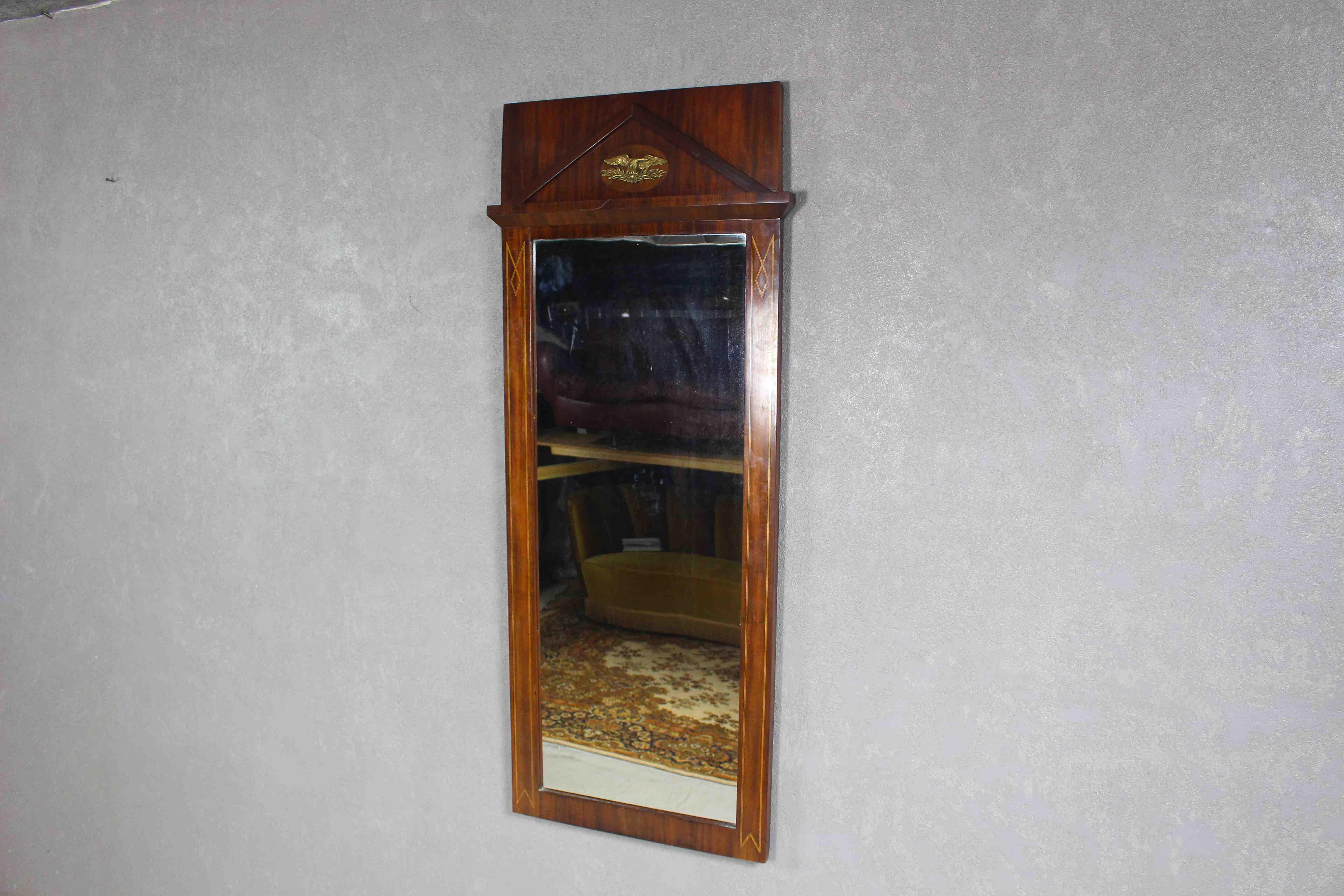 Antique Empire style mirror, 19th Century For Sale 2