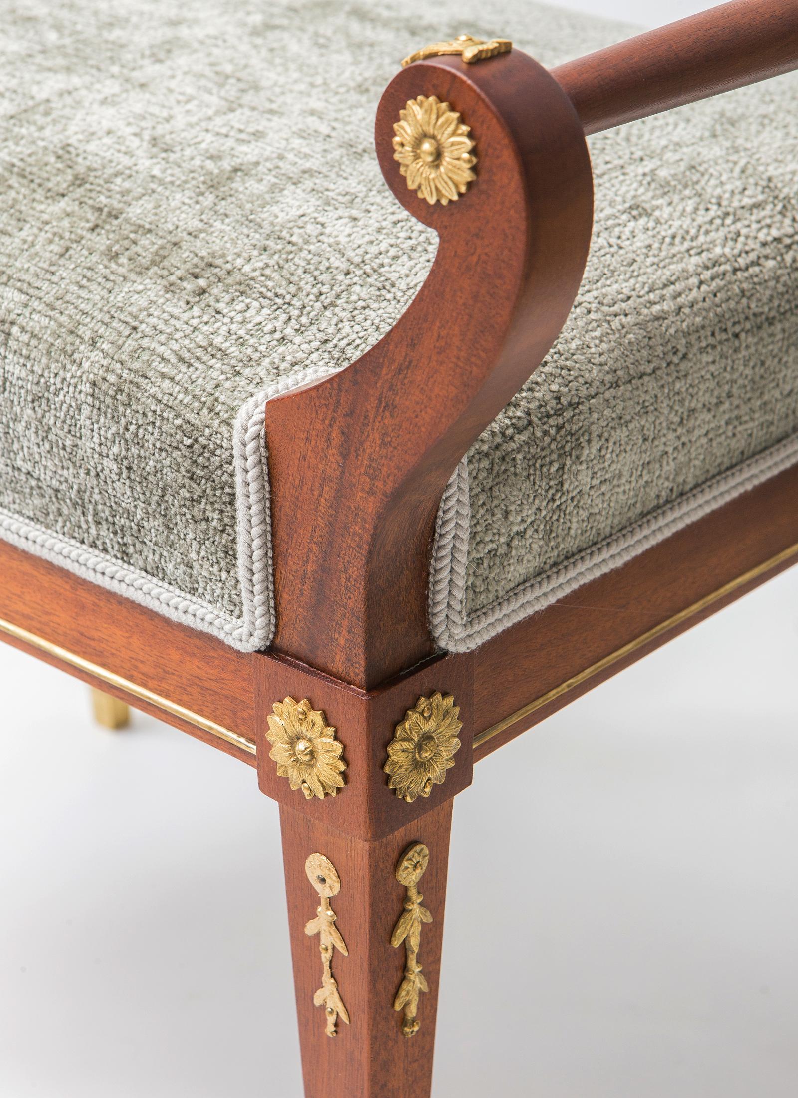20th Century Antique Empire Style Ottomans For Sale