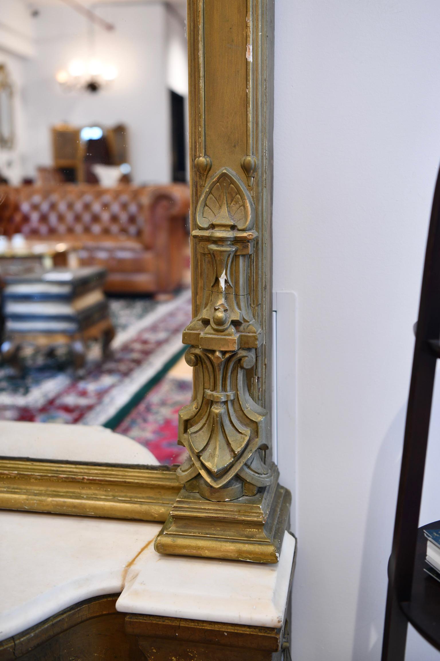 Antique Empire Style Pier Mirror For Sale 3
