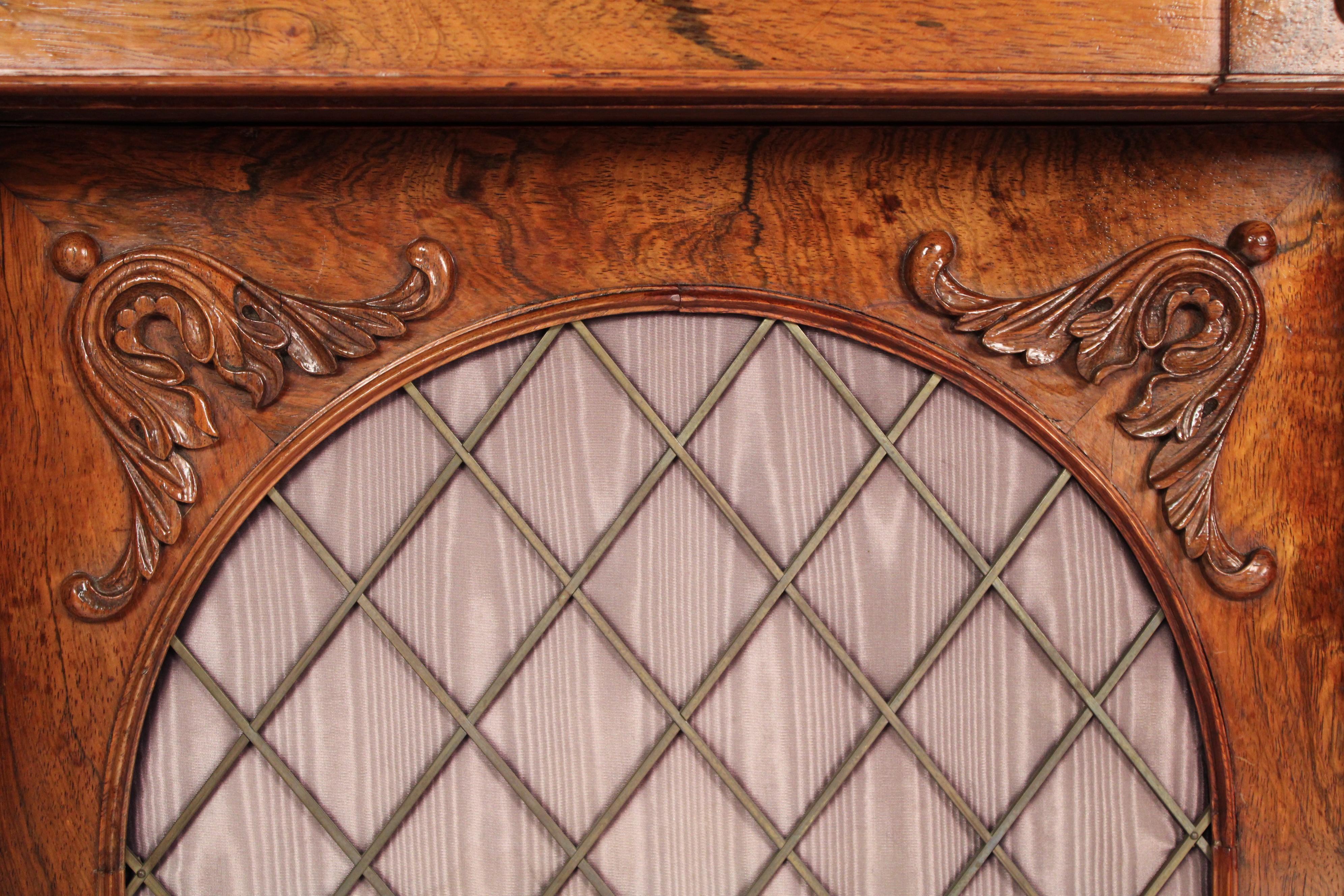Antique Empire Style Rosewood Cabinet 4