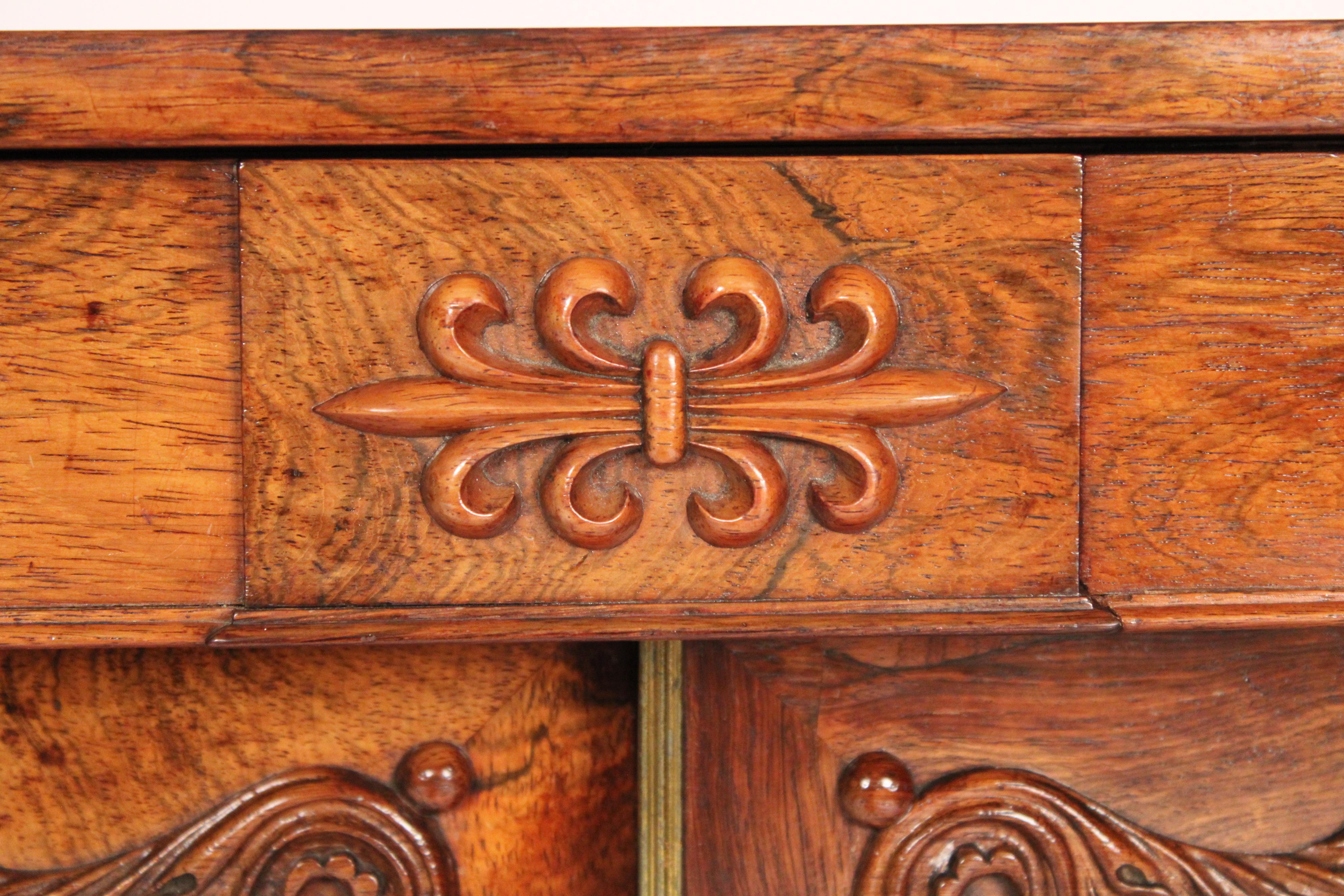 Antique Empire Style Rosewood Cabinet 5