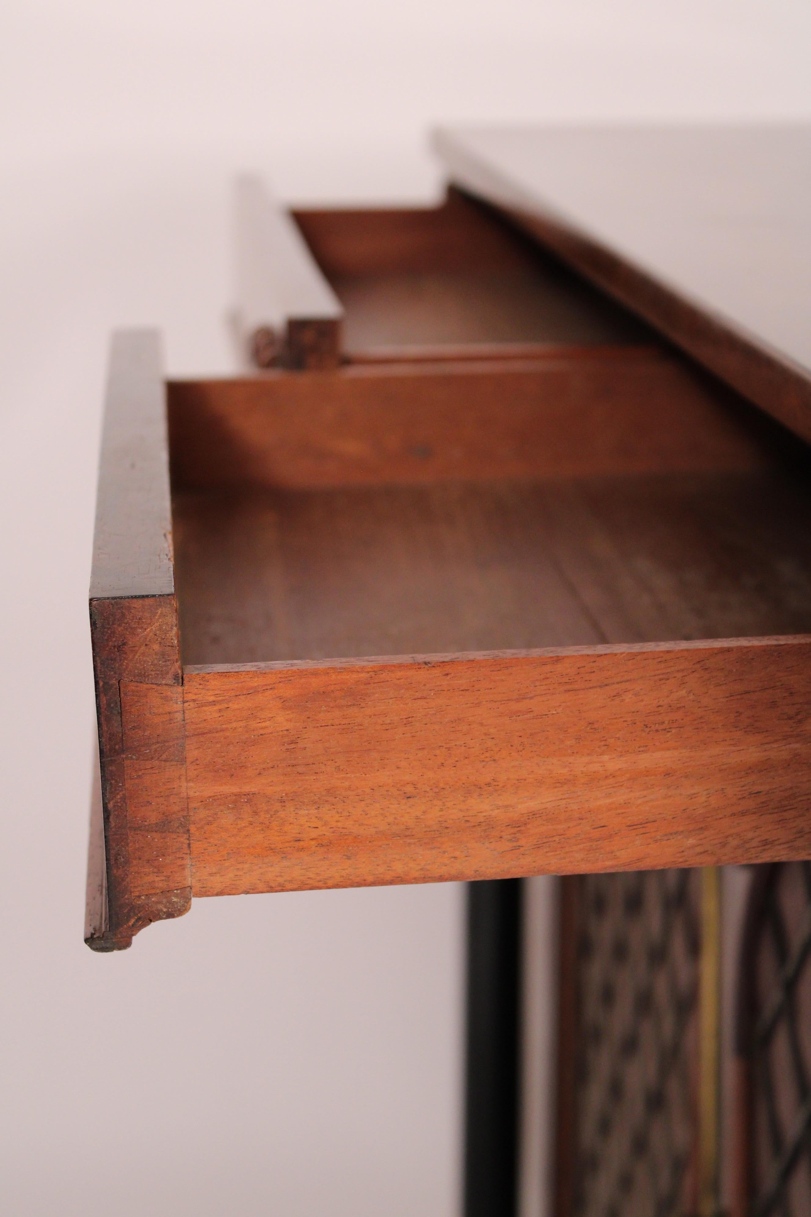 Antique Empire Style Rosewood Cabinet 7