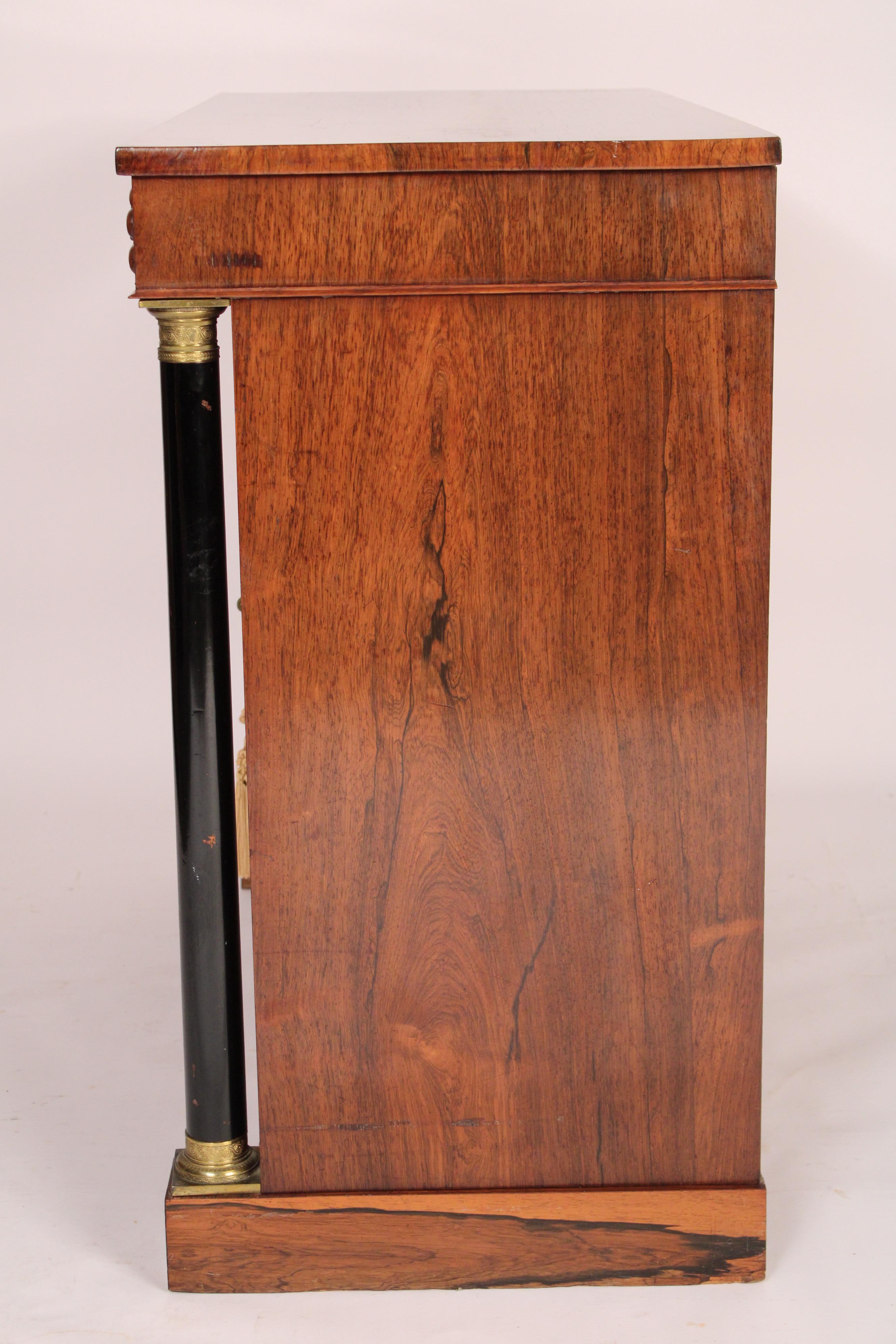 19th Century Antique Empire Style Rosewood Cabinet