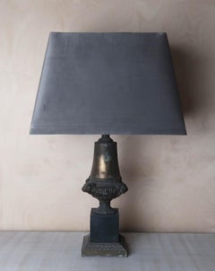 Antique Spelter Table Lamp In Empire Style. French C.1920