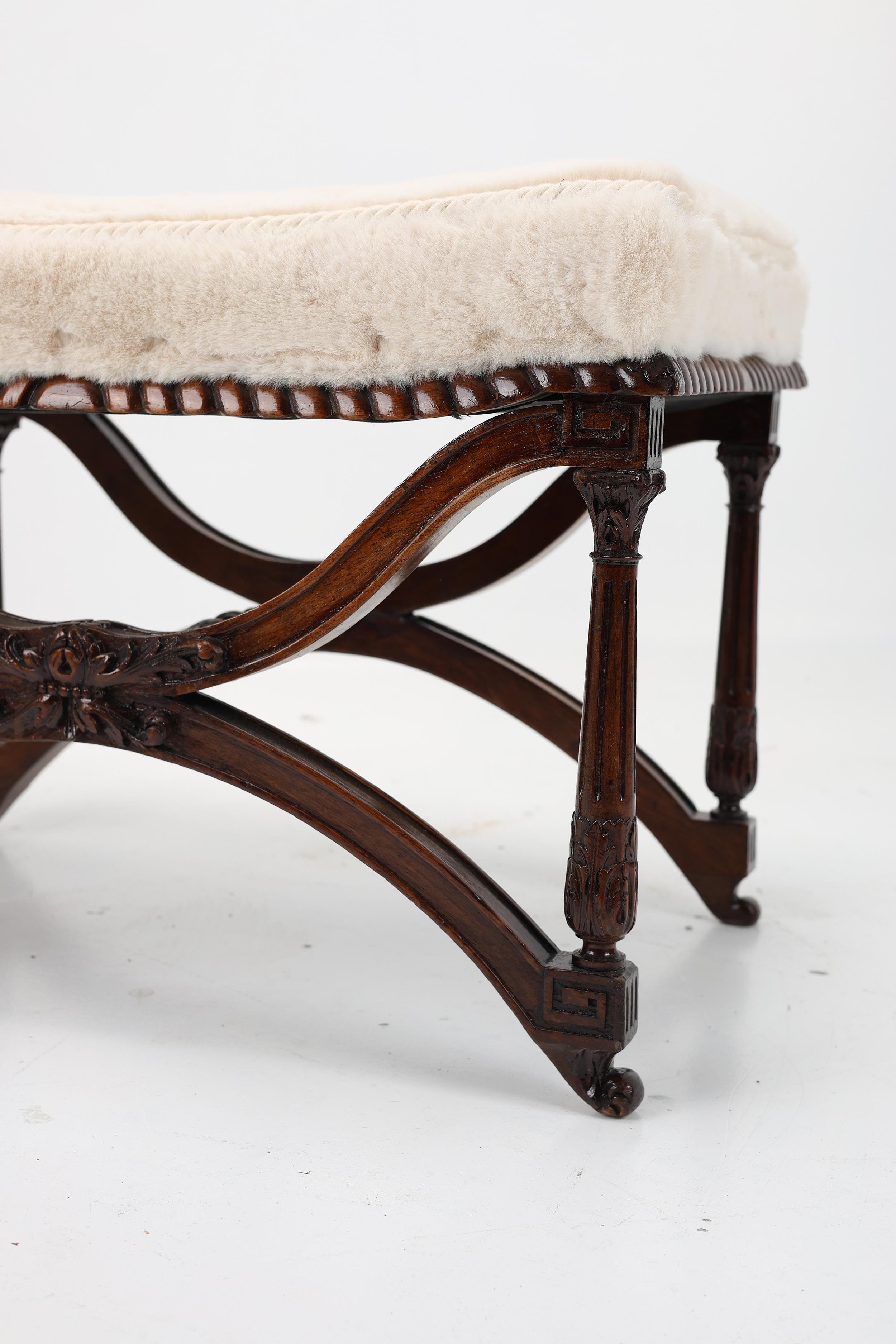 Antique Empire-Style Stool For Sale 3