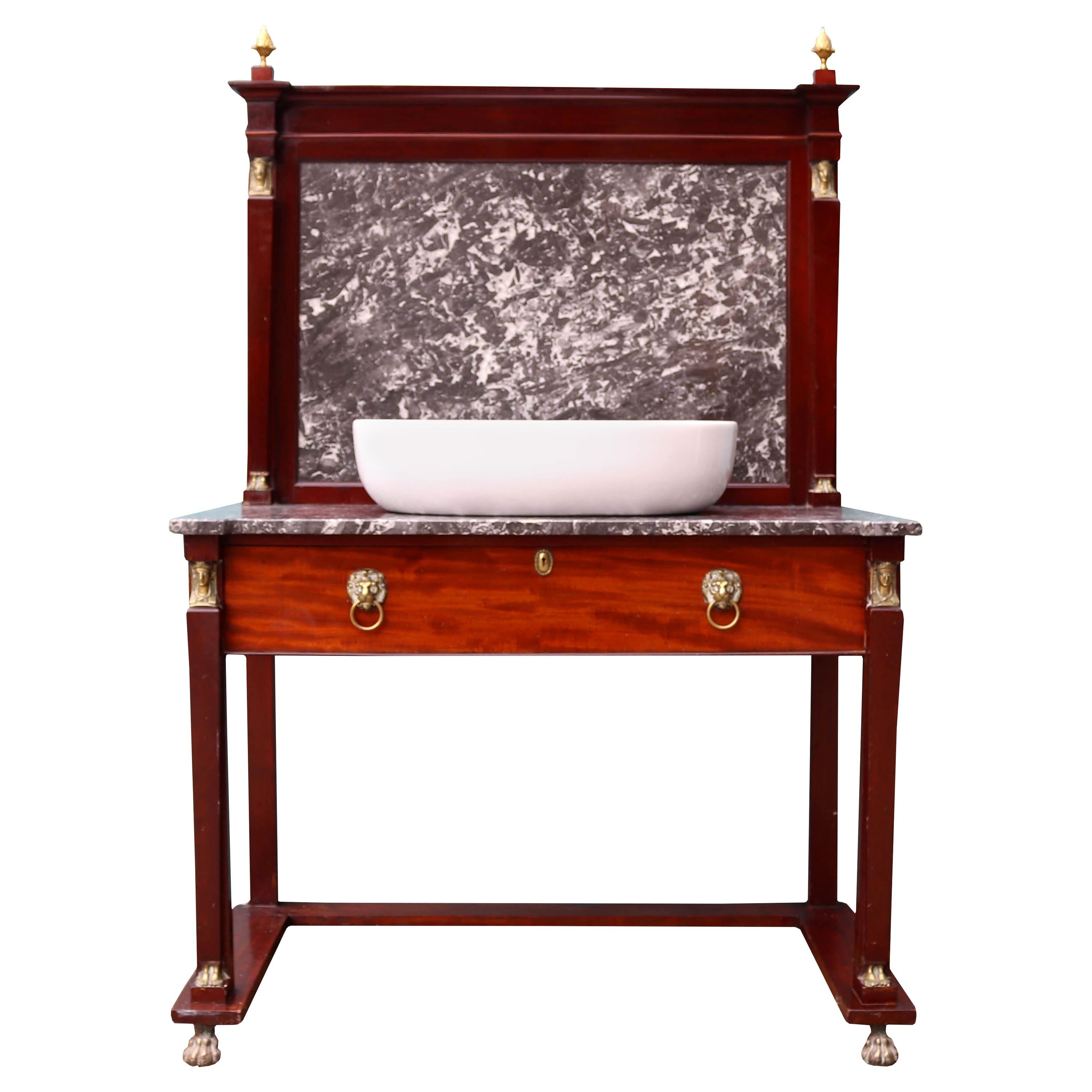 Antique Empire Style Wash Stand