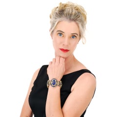 Antique Enamel and Diamond Bracelet