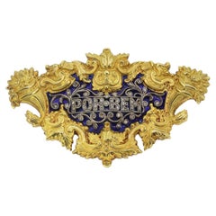 Antique Enamel and Diamond Brooch
