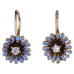 Boucles d'oreilles en goutte - Art nouveau