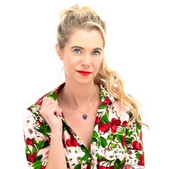 Antique Enamel and Diamond Heart Pendant