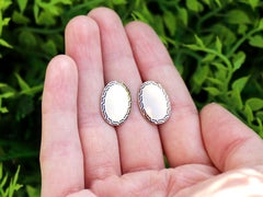 Antique Enamel and Yellow Gold Cufflinks