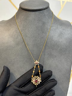 Antique Enamel Necklace