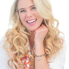 Antique Enameled Lock-Locket Gold Bracelet, circa 1870s