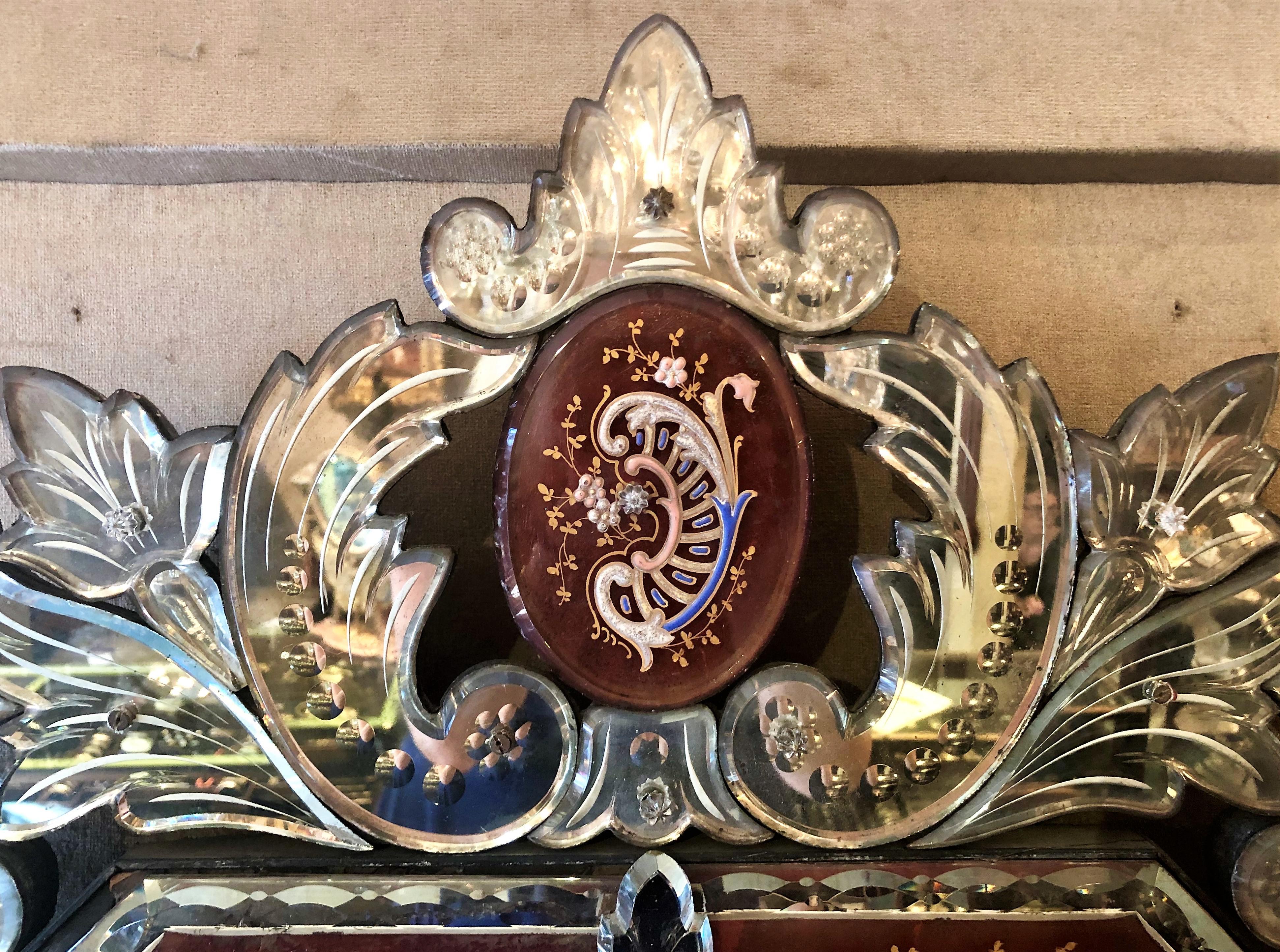 This is a wonderful mirror and would add to any home's decor irrespective of style preference. Its unique reddish brown and blue accents add to the appeal of the piece.