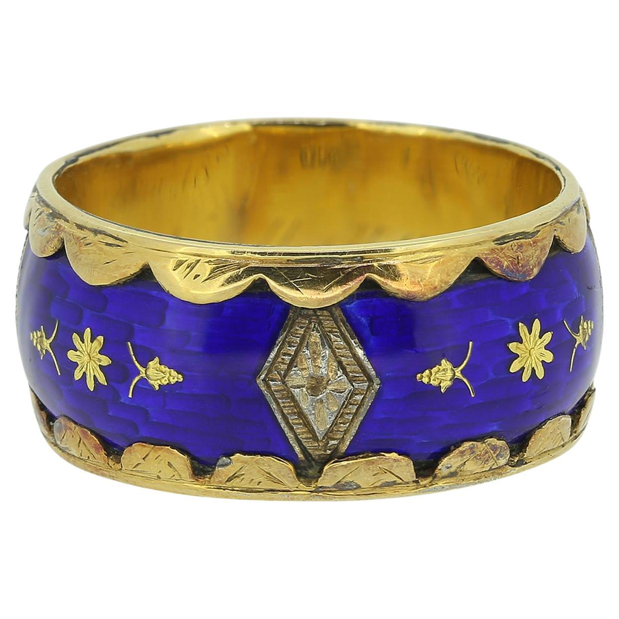 Antique Enamelled Band Ring