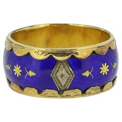 Anillo antiguo esmaltado