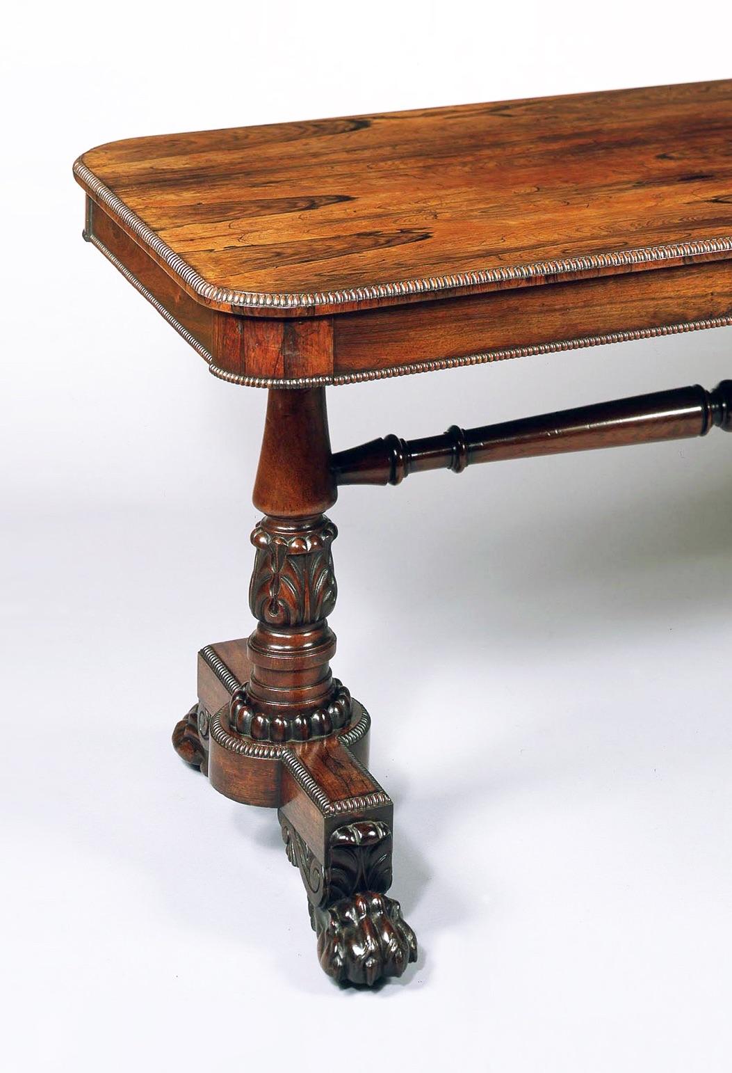 British Antique End Support Table Attributed to Gillows of Lancaster For Sale