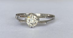Antique Engagement Diamond  gold ring