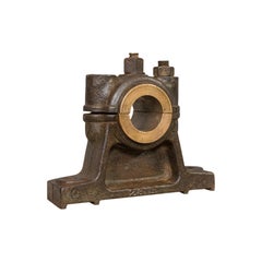 Antique Engine Bearing, English, Cast Iron, Bronze, Desk, Paperweight, Ornament