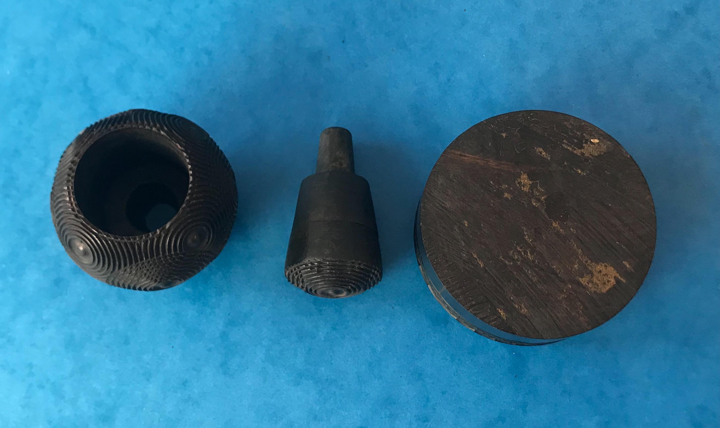 Mid-19th Century Antique Engine Turned Puzzle Ball Box