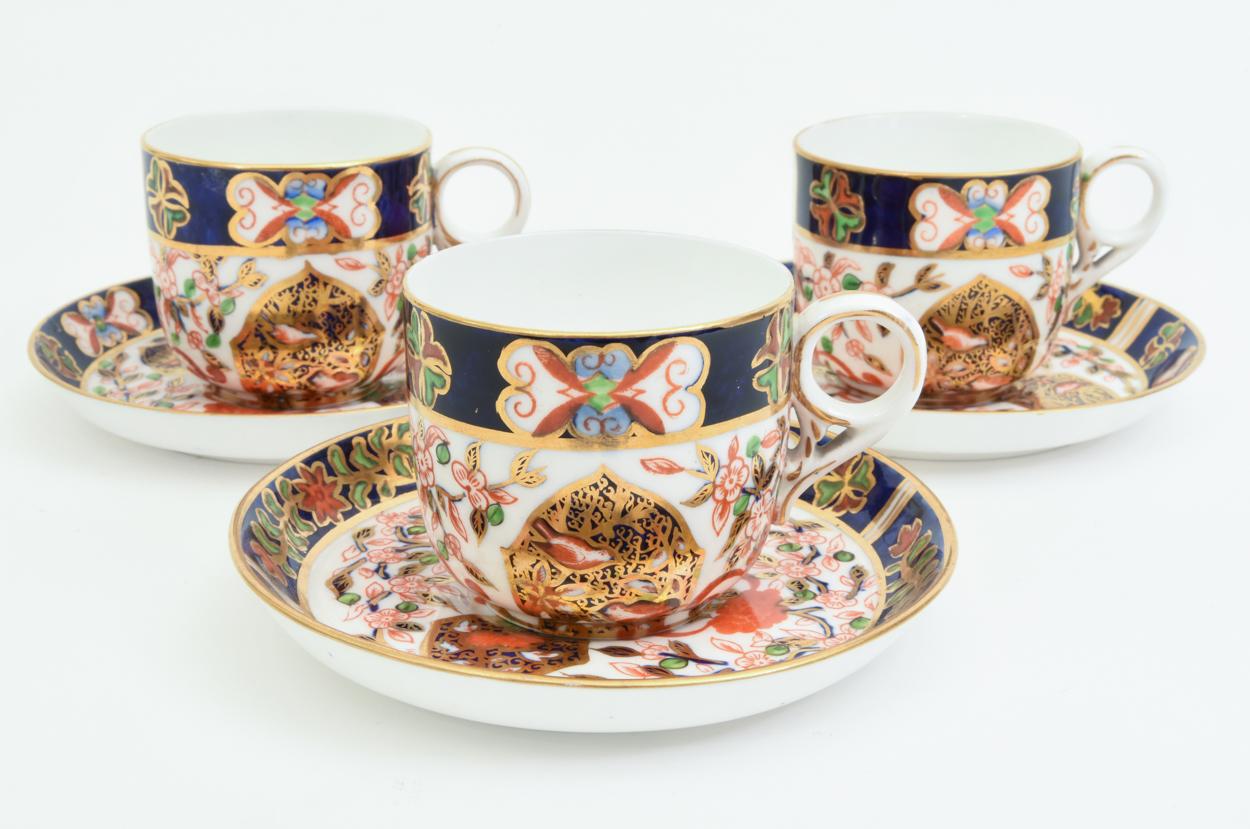 Antique England Royal Crown Derby Imari Porcelain Tea Service 2