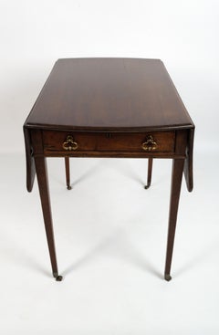 Antique English 18th Century George III Mahogany Butterfly Pembroke Table C.1780
