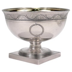 Antique English 18th Century Georgian Sterling Silver Waste Bowl by Robert Sharp