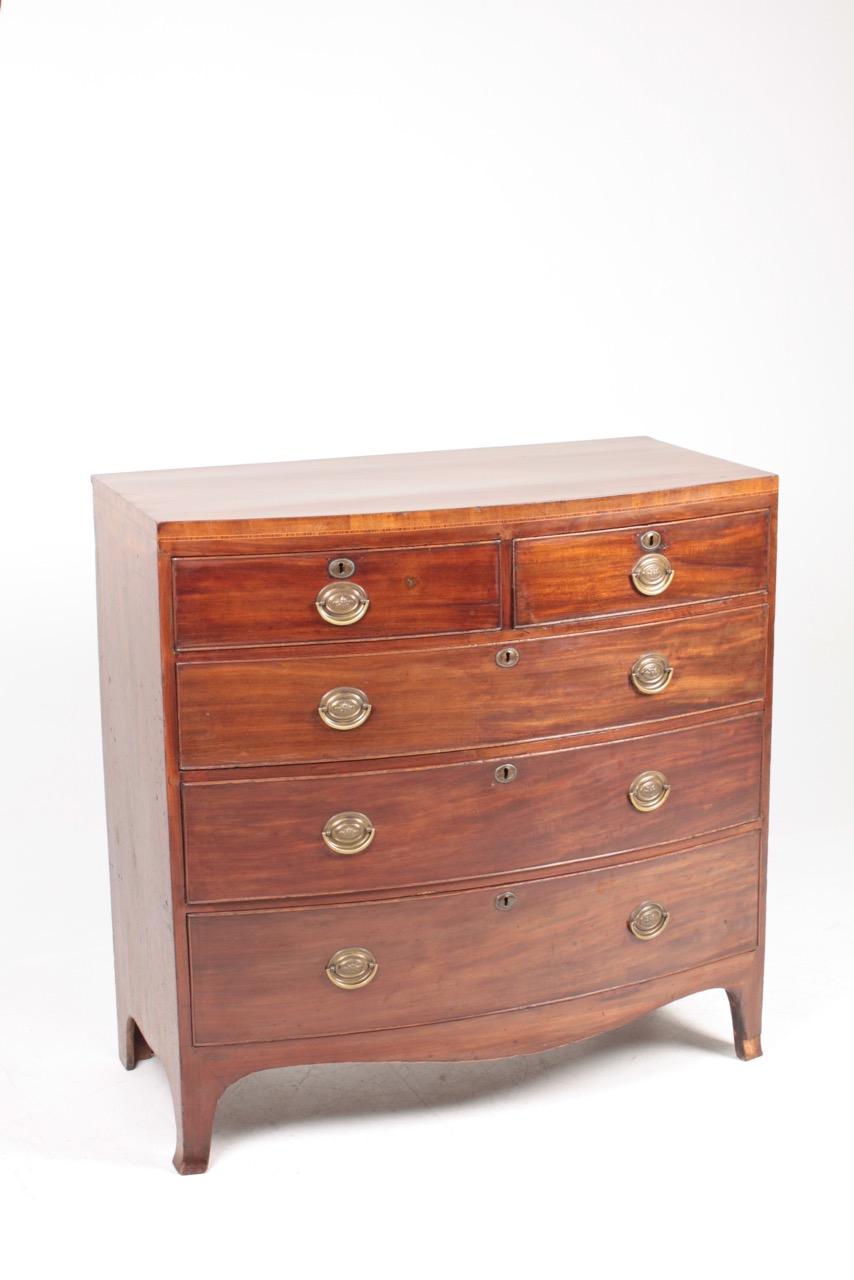 Chest of drawers in mahogany, made in England, 1850s.