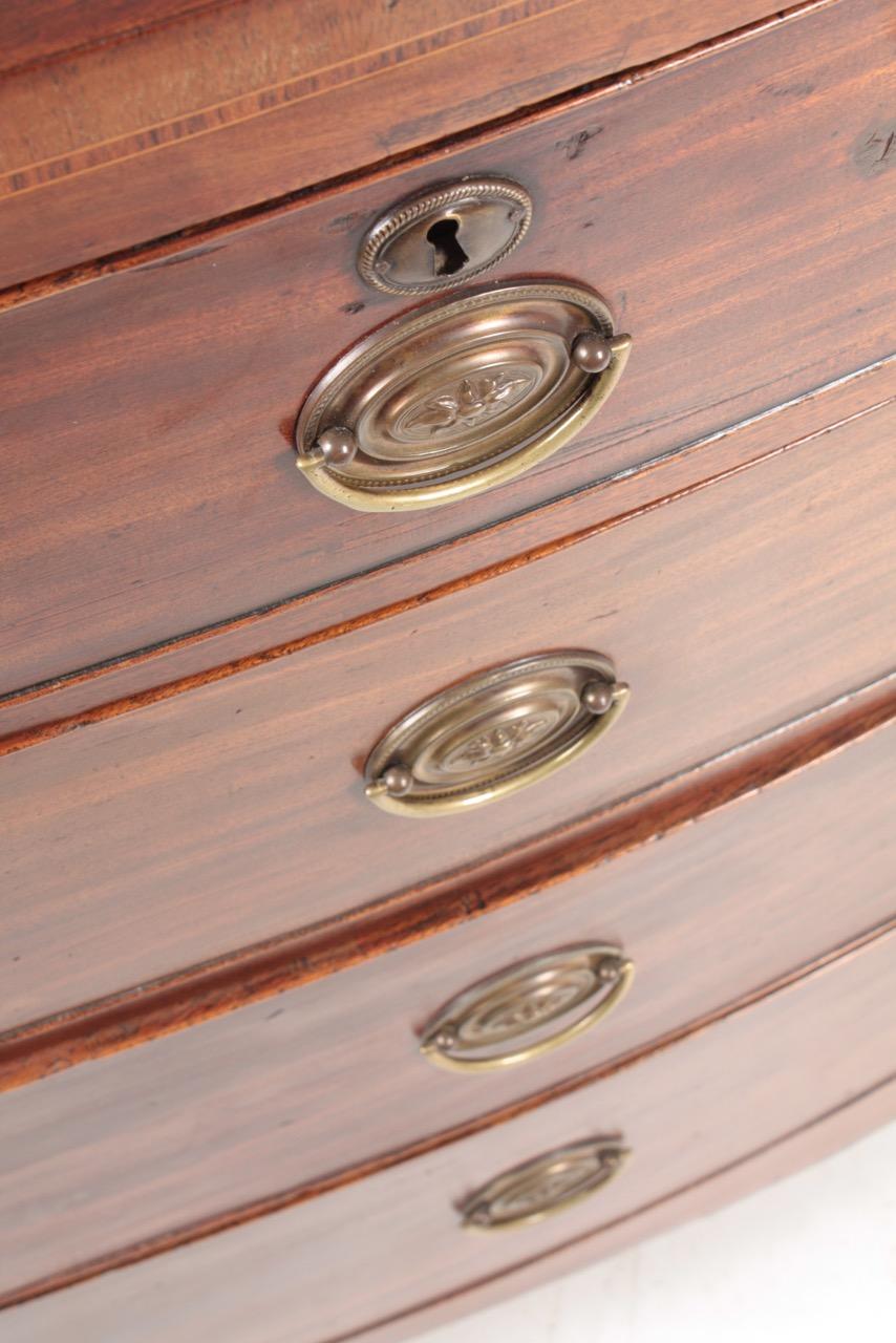 Antique English 19th Century Chest of Drawers in Mahogany In Good Condition In Lejre, DK