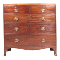 Antique English 19th Century Chest of Drawers in Mahogany