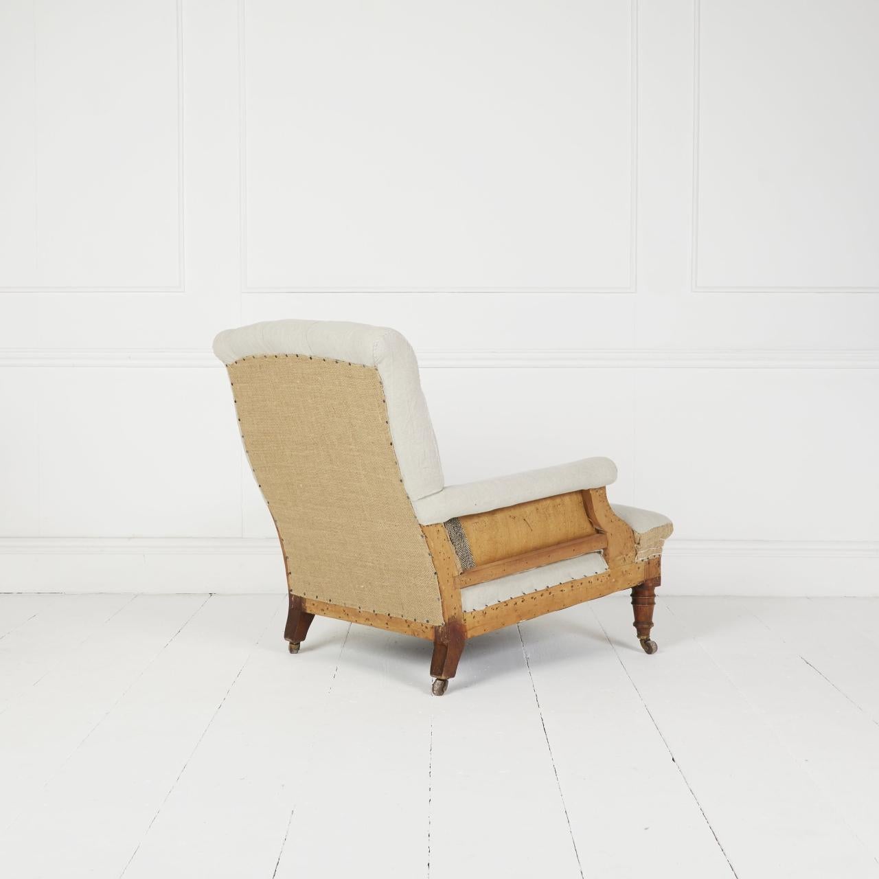 Antique English 19th Century large armchair en Bueno estado para la venta en Stroud, GB
