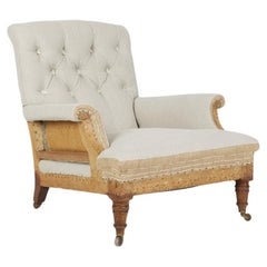 Antique English 19th Century large armchair