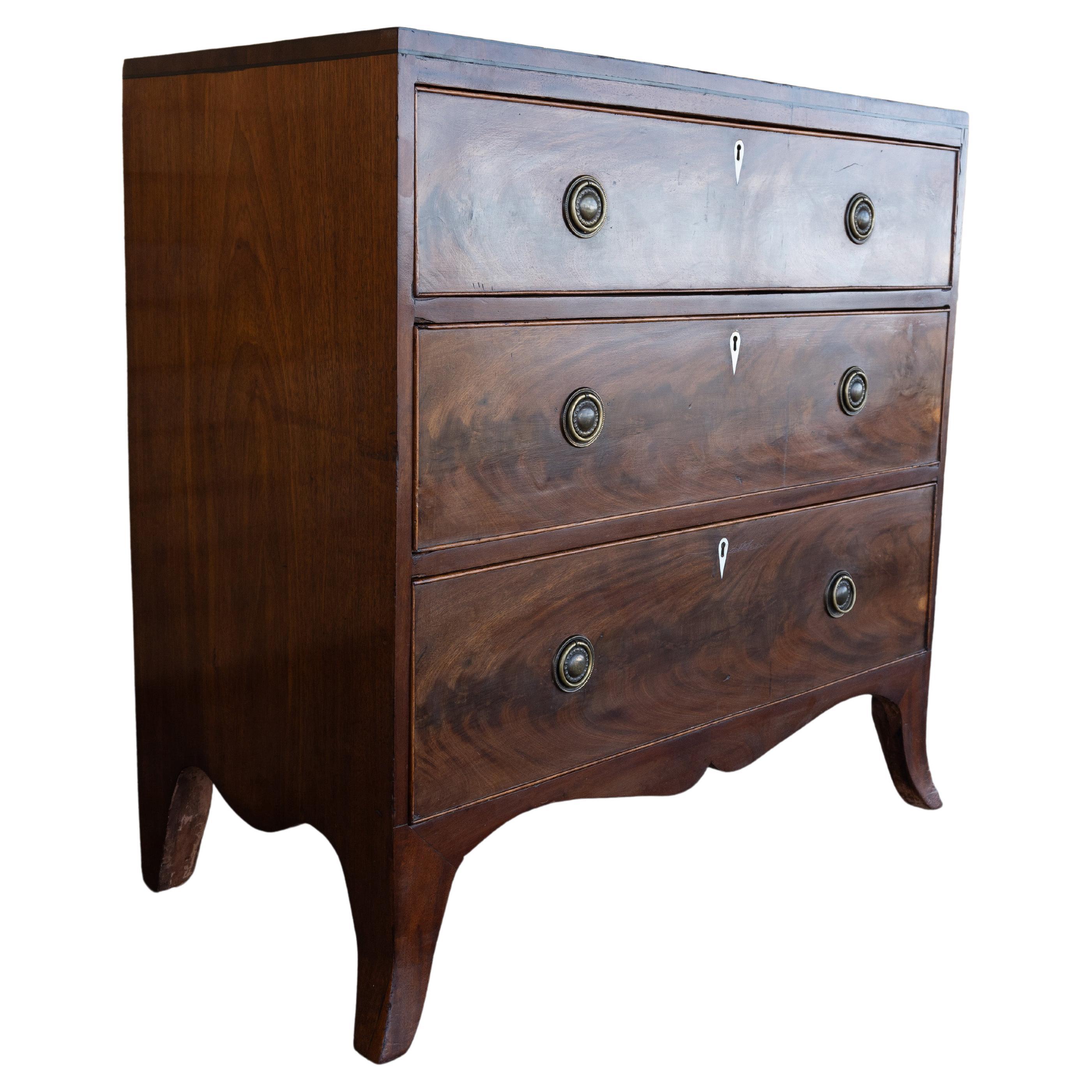 Antique English 19th Century Regency Diminutive Chest Of Drawers C.1810 For Sale 4