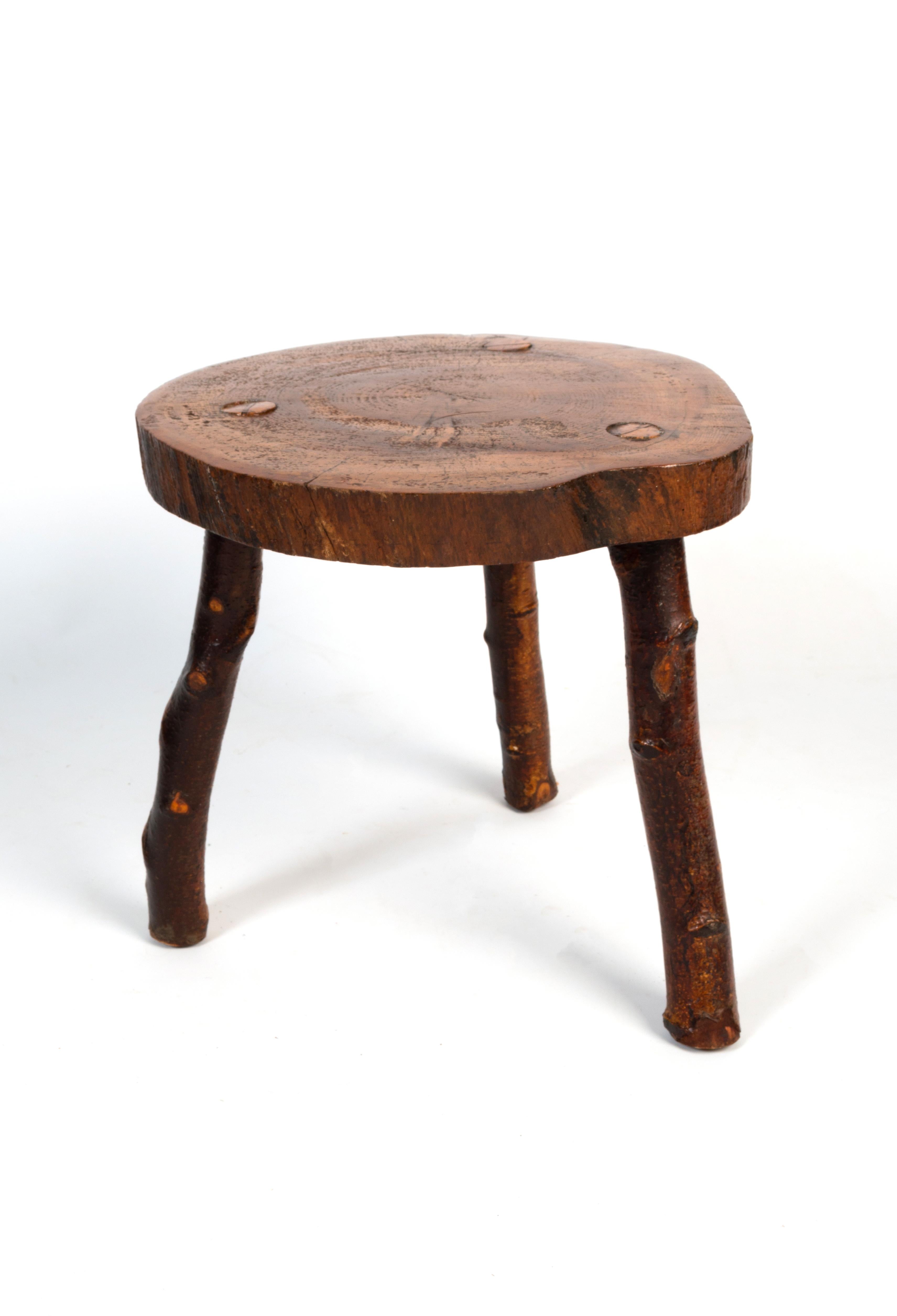Antique English 19th Century Vernacular Cricket Table Side Table Stool For Sale 2