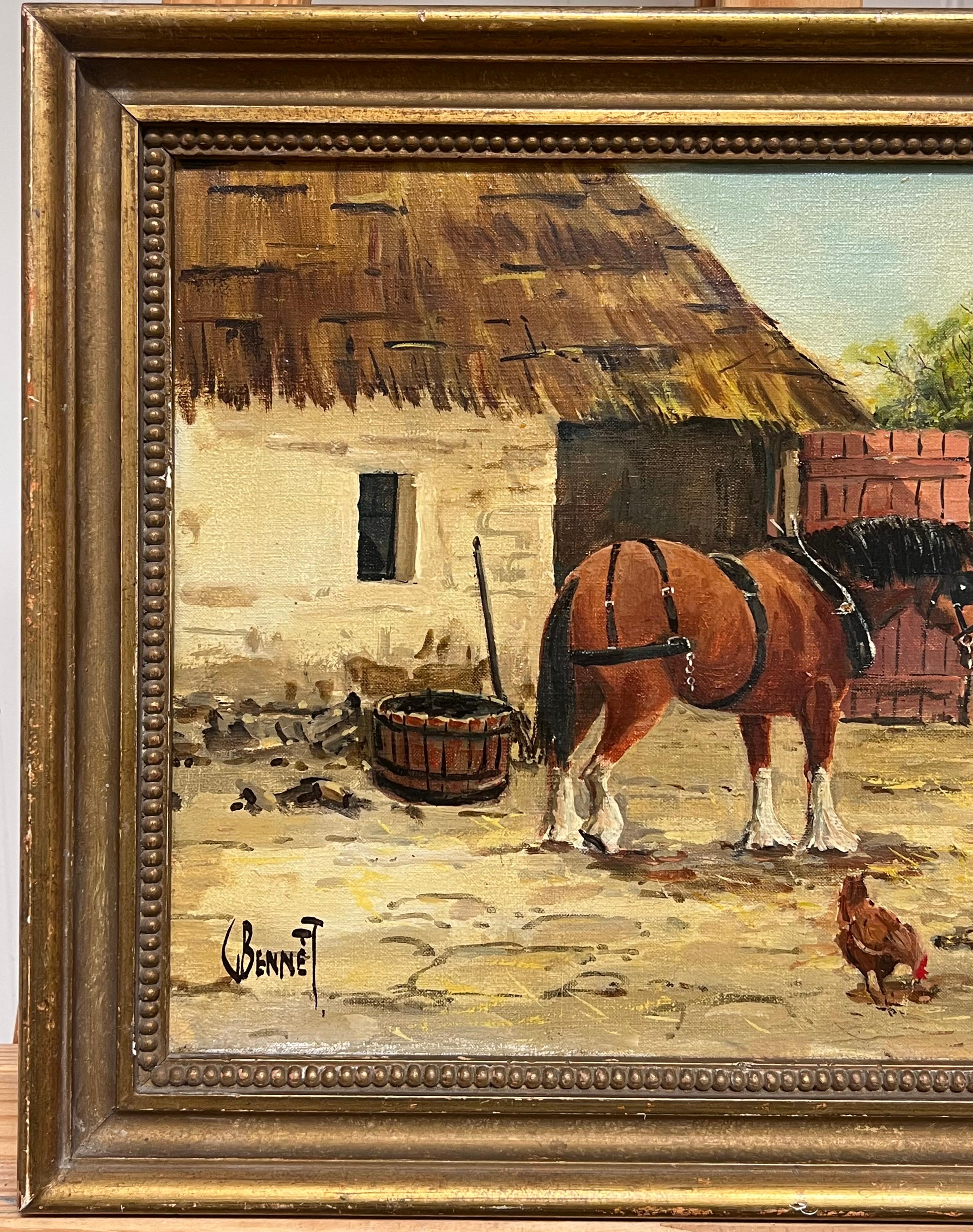 Los amigos de la granja
English School, principios del siglo XX
óleo sobre lienzo firmado, enmarcado 
enmarcado : 13 x 17 pulgadas
lienzo: 10 x 14 pulgadas
Procedencia: colección privada, Inglaterra
Estado: muy buen estado

Para más información,