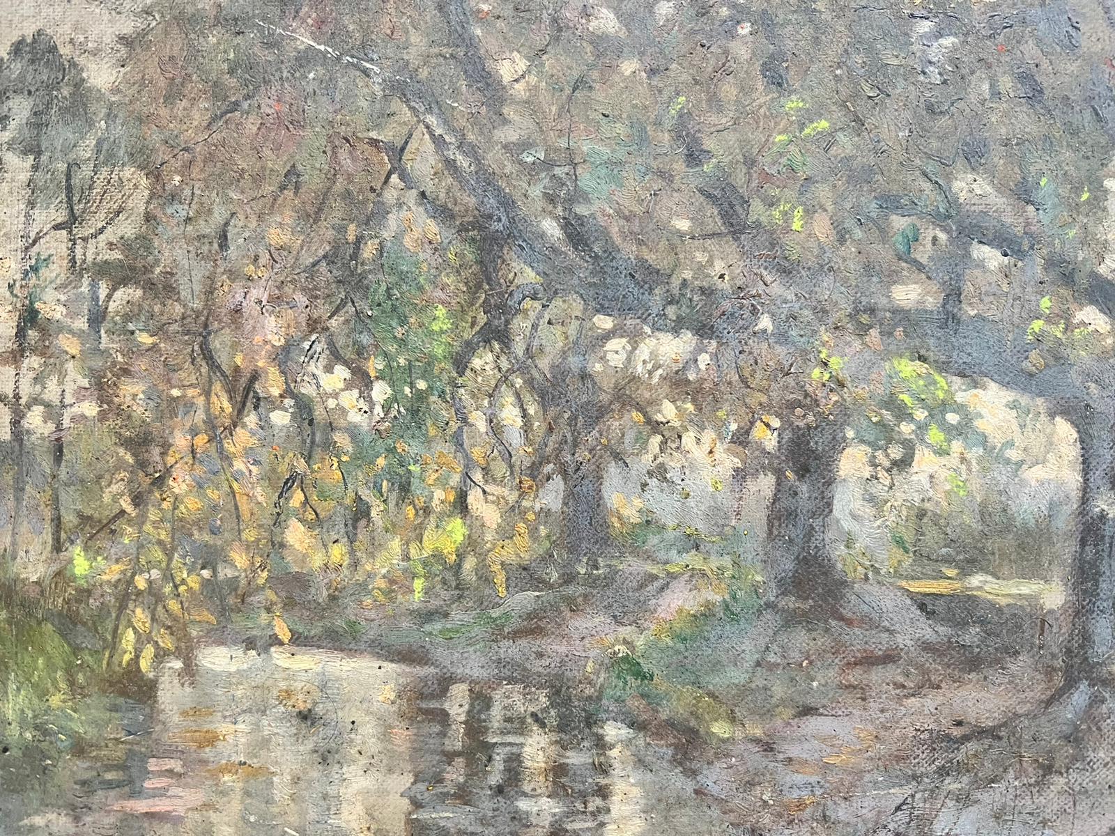 Artistics/ School : École anglaise, fin 19e/début 20e siècle.
La peinture provient d'une grande collection d'œuvres d'un artiste. Quelques-unes d'entre elles sont signées de ce qui semble être 