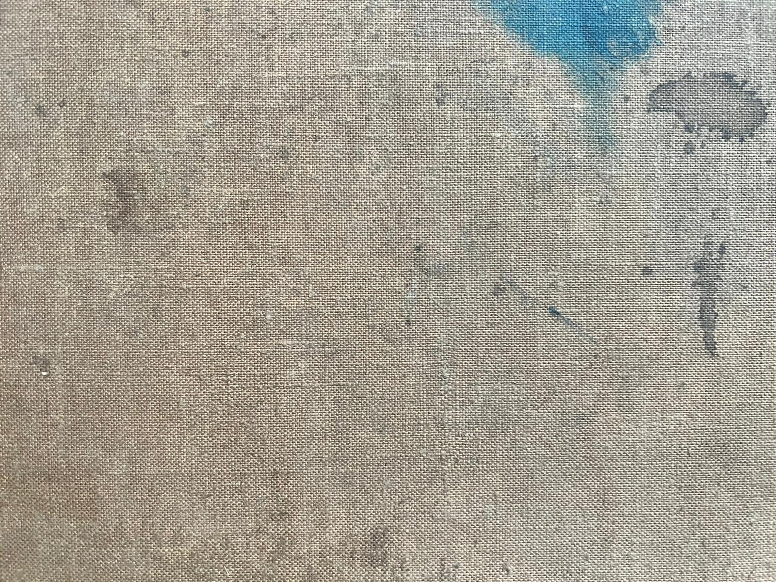 Ancien paysage victorien anglais à l'huile, paysage par le ruisseau 1