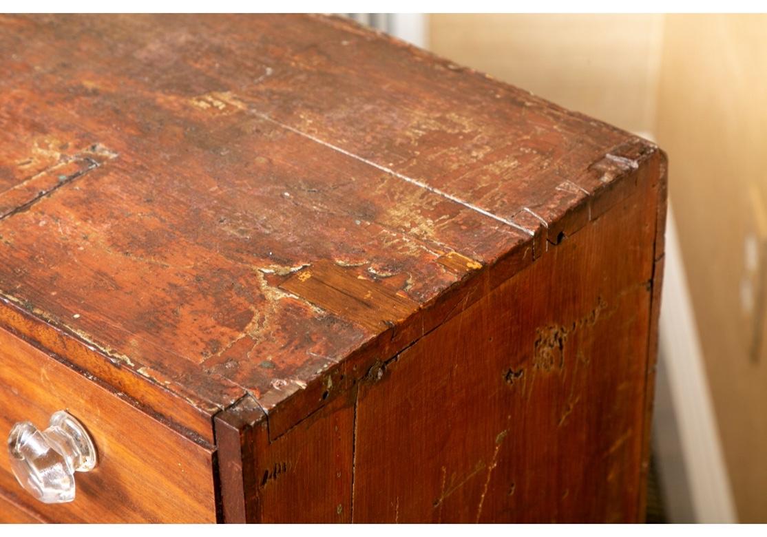 Antique English 36 Drawer Apothecary Chest, C. 1870 In Distressed Condition In Bridgeport, CT