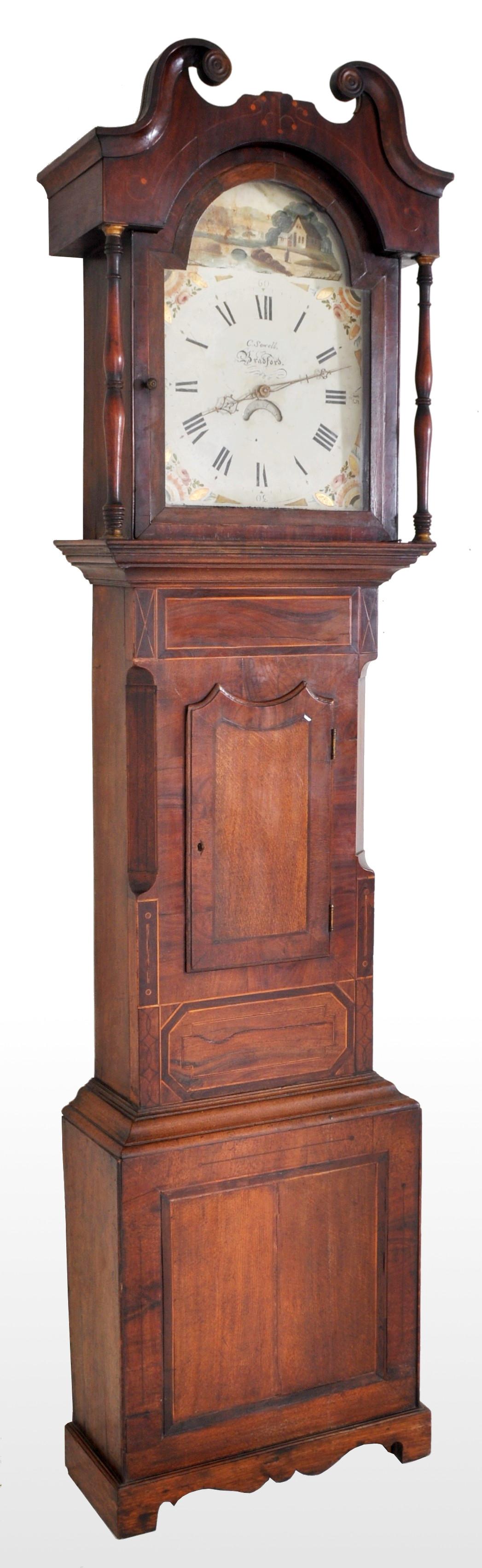 Antique English George III 8-Day longcase/grandfather clock by 