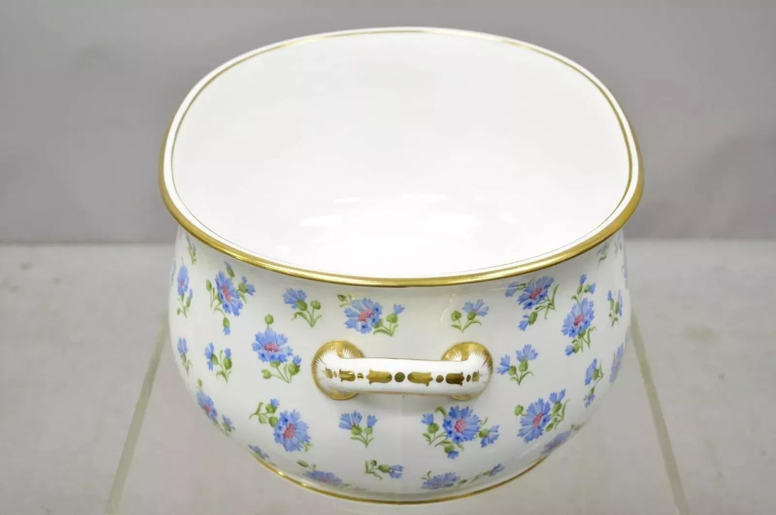 Unknown Antique English A.B. Daniell and Son Blue Flower 20
