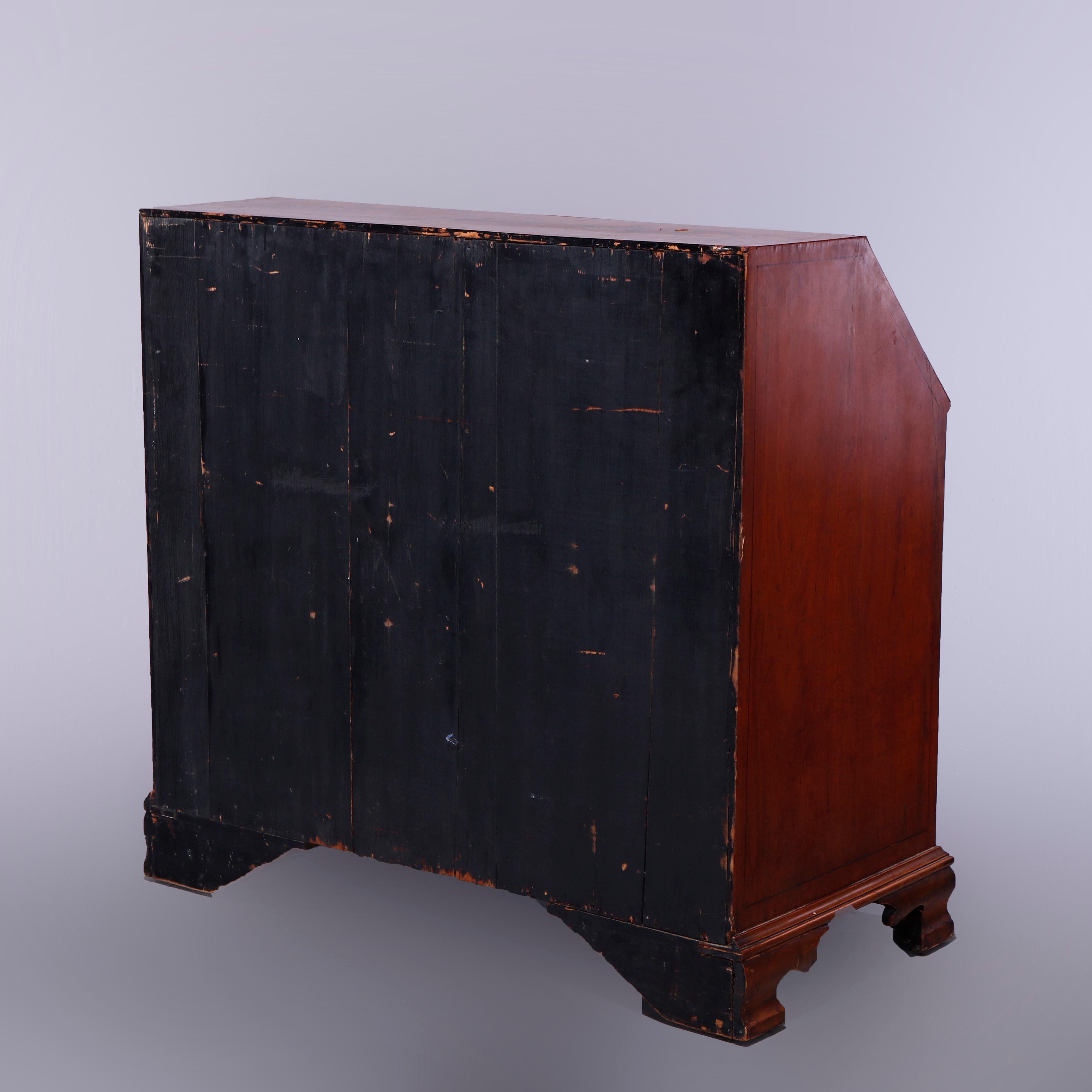 Antique English Adams Decorated Satinwood Drop-Front Desk, 18th-19th C For Sale 11