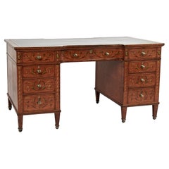 Bureau ancien en cuir de style Adams
