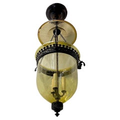 Antique English Amber Lantern