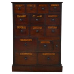 Antique English Apothecary Drawers