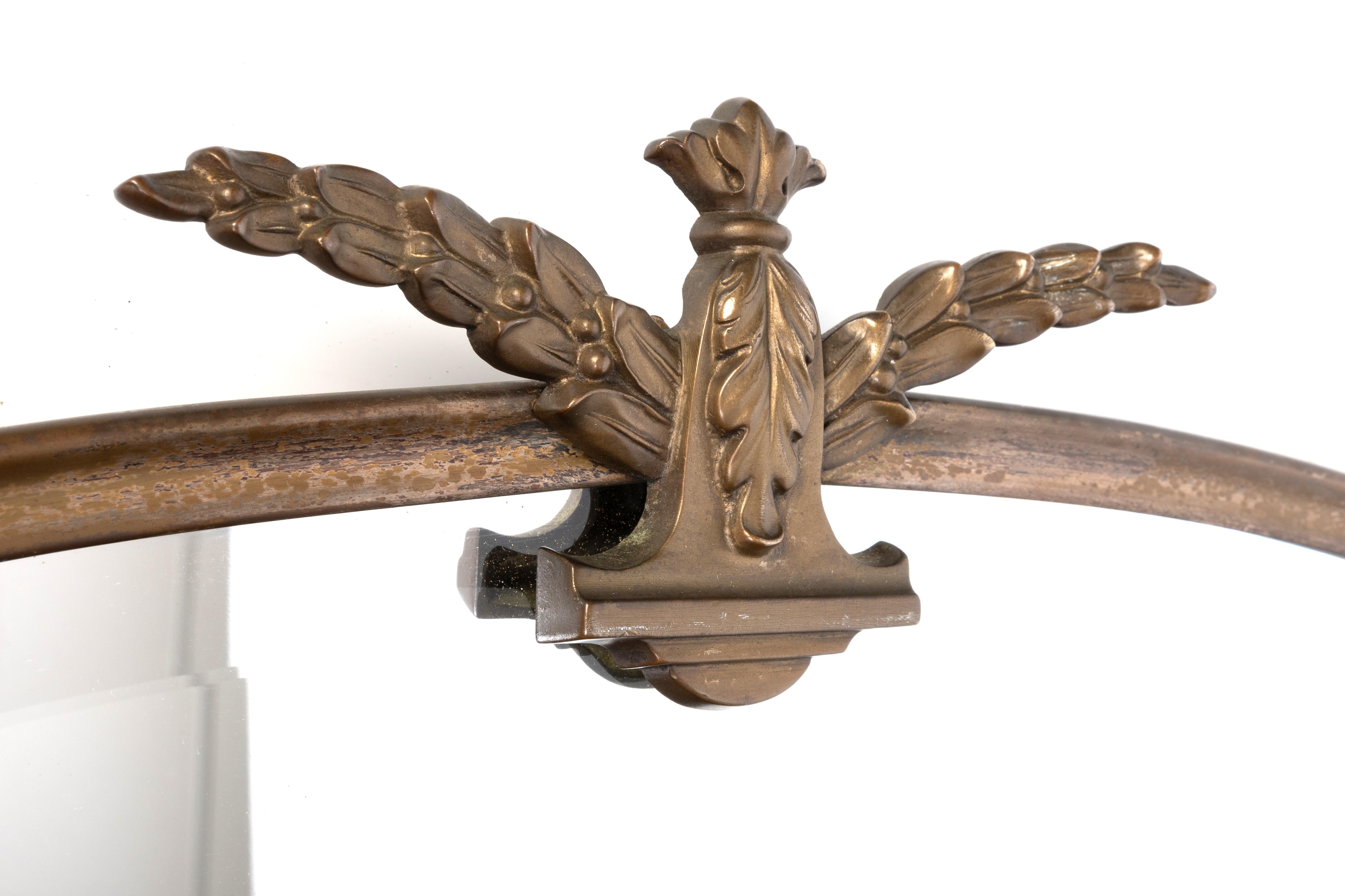 XX secolo Antique Mirror ovale inglese in stile Deco C.1920 in vendita