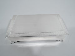 Antique English Art Deco Sterling Silver Box