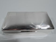 Antike englische Art-Déco-Schachtel aus Sterlingsilber