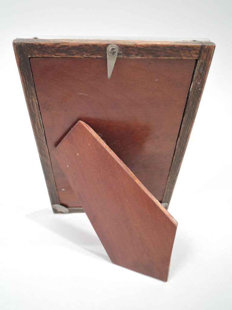 Antique English Art Deco Sterling Silver Picture Frame For Sale at 1stDibs