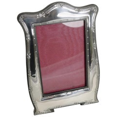Antique English Art Nouveau Photograph Frame in Sterling Silver
